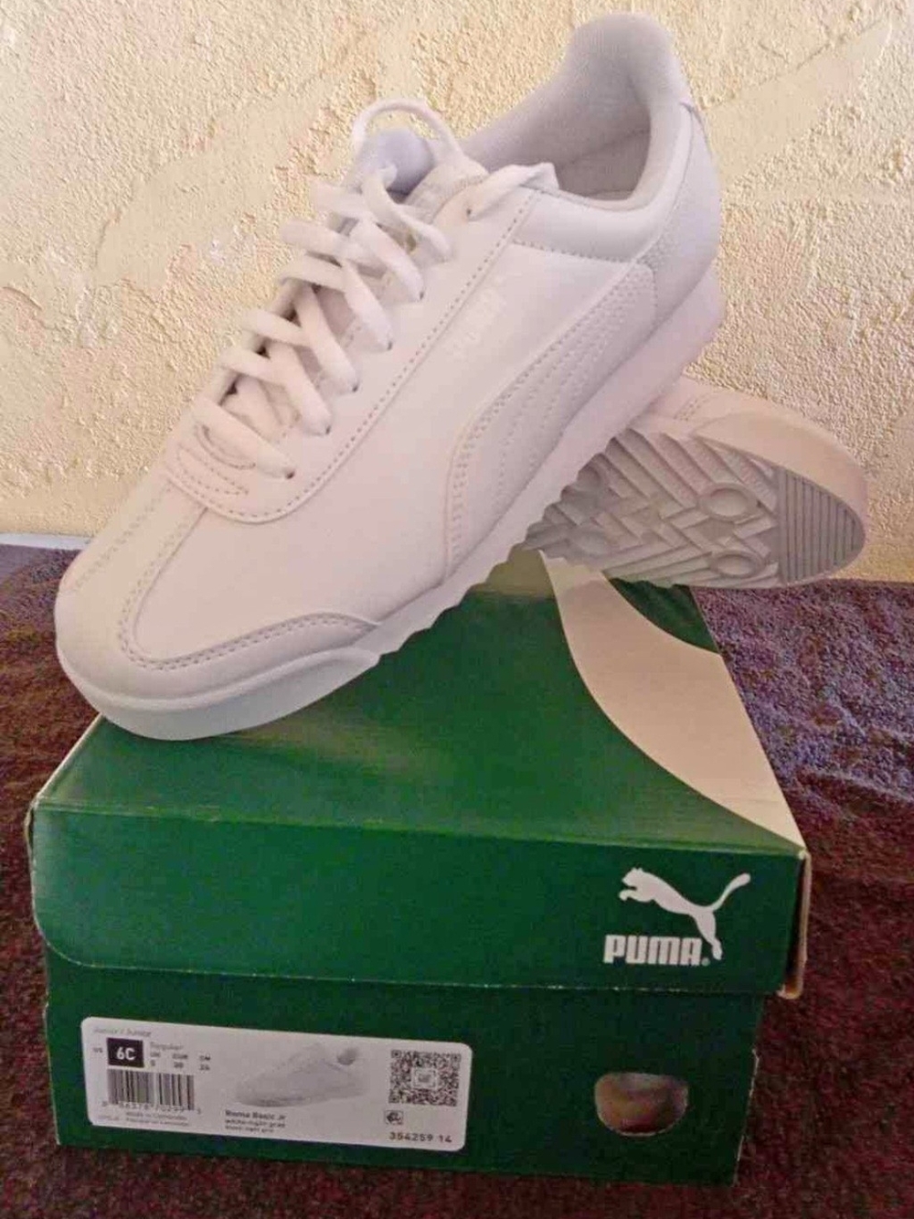 Puma Roma Basic Jr White - Picture 2 of 3